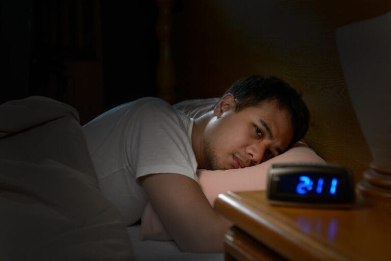 Man with insomnia