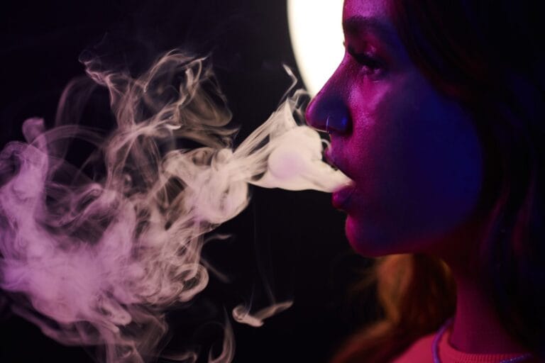 Smoking Young Woman